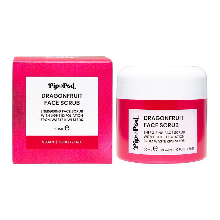 Pip & Pod Dragonfruit Face Scrub 50ml Face Exfoliators & Scrubs Holland&Barrett   