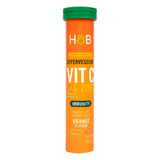 Holland & Barrett High Strength Effervescent Vit C & Zinc Orange Flavour 20 Tablets Immune Support Supplements Holland&Barrett   