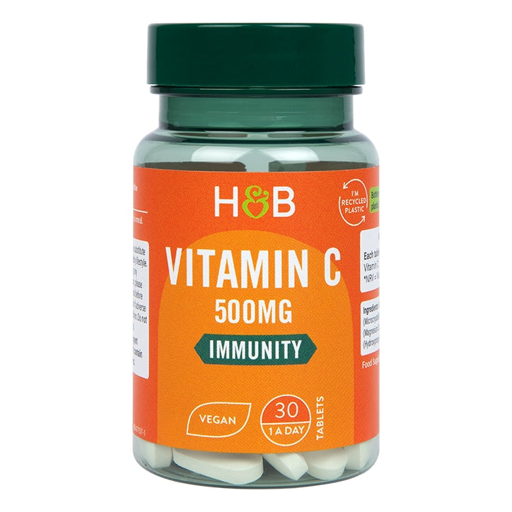 Holland & Barrett Vitamin C 500mg 30 Tablets Vitamin C Holland&Barrett   