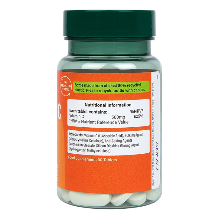 Holland & Barrett Vitamin C 500mg 30 Tablets Vitamin C Holland&Barrett   