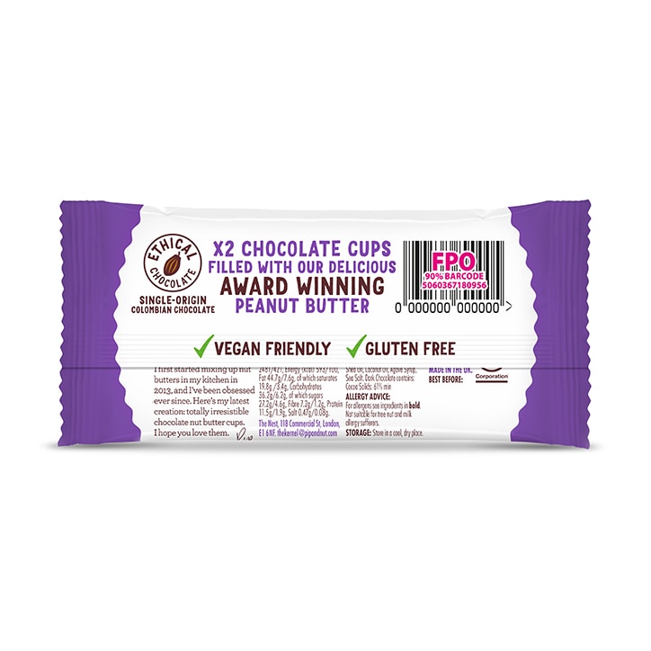 Pip & Nut Dark Chocolate Peanut Butter Cups 34g