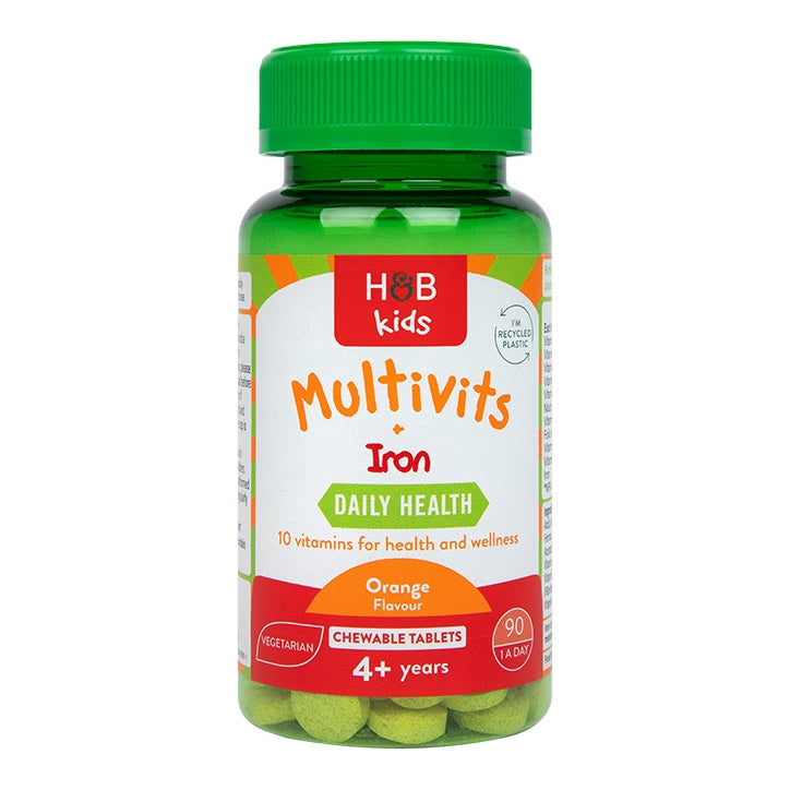 Holland & Barrett Kids Multivits & Iron 90 Tablets GOODS Holland&Barrett   