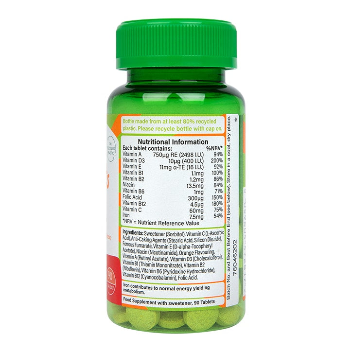 Holland & Barrett Kids Multivits & Iron 90 Tablets GOODS Holland&Barrett   