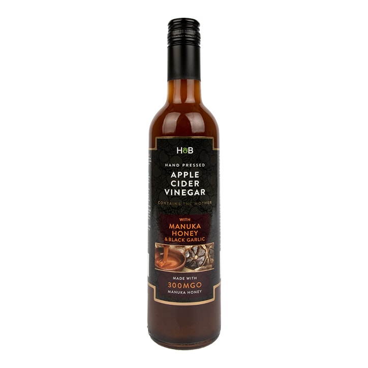 Holland & Barrett Apple Cider Vinegar with Manuka Honey & Black Garlic 500ml GOODS Holland&Barrett   