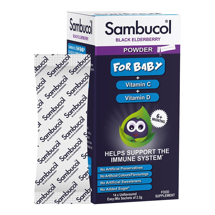 Sambucol Black Elderberry Baby Powder 14 x 2.2g Sachets