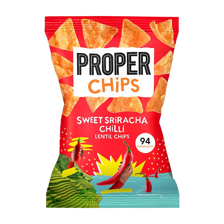 Properchips Sweet Sriracha Chilli Lentil Chips 20g