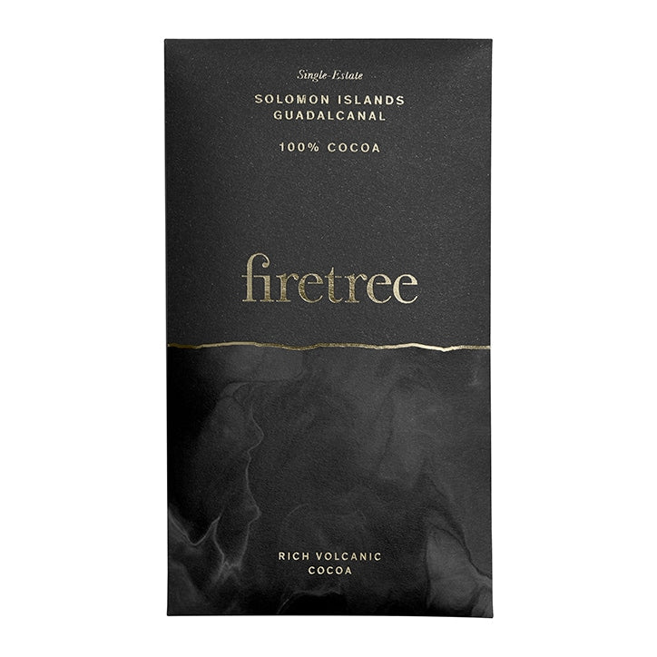 Firetree Solomon Islands, Guadalcanal 100% Cocoa Bar 65g