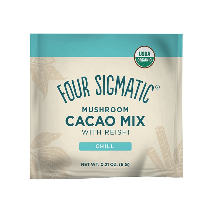 Four Sigmatic Mushroom Cacao with Reishi 10 x 6g Sachets Drinks Holland&Barrett   