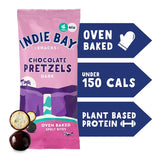 Indie Bay Snacks Dark Chocolate Spelt Pretzel Bites 31g Pretzels Holland&Barrett   