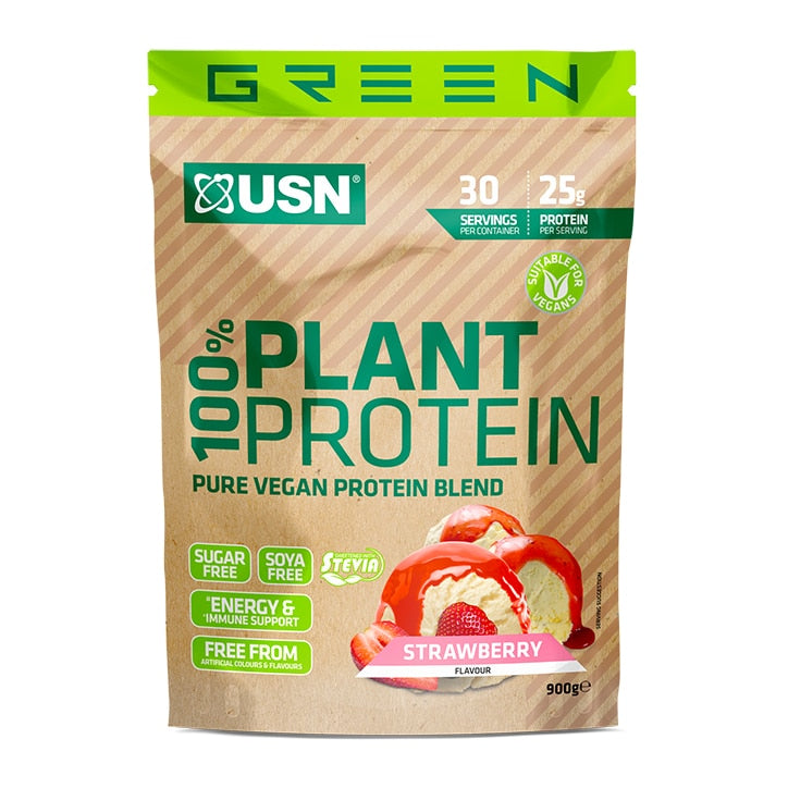 USN 100% Plant Protein Strawberry 900g GOODS Holland&Barrett   