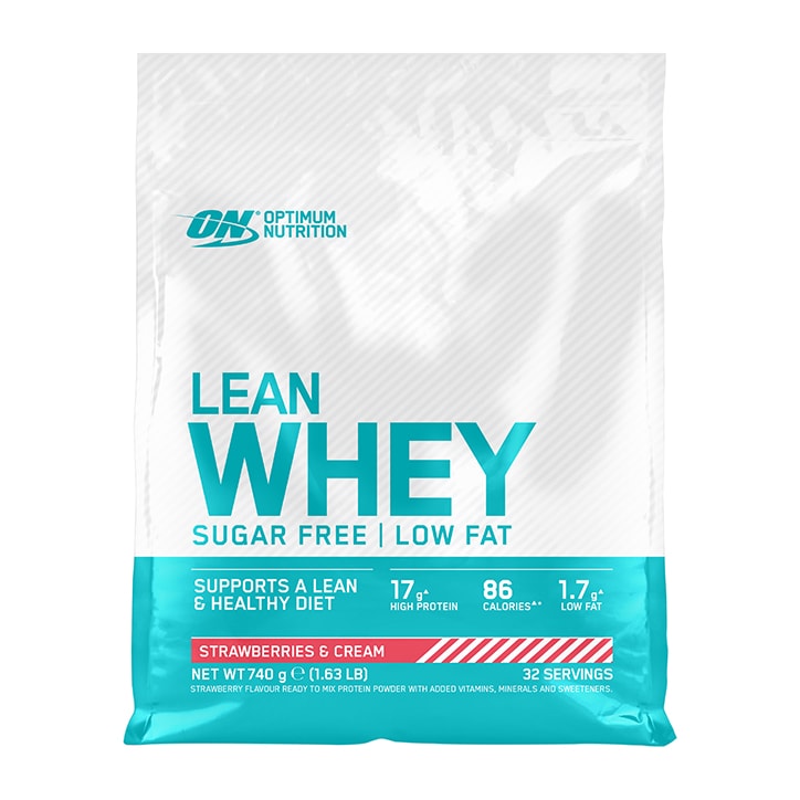 Optimum Nutrition Lean Whey Sugar Free Strawberries & Cream 740g