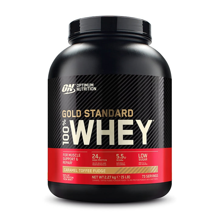 Optimum Nutrition Gold Standard 100% Whey Powder Caramel Toffee Fudge 2.2kg