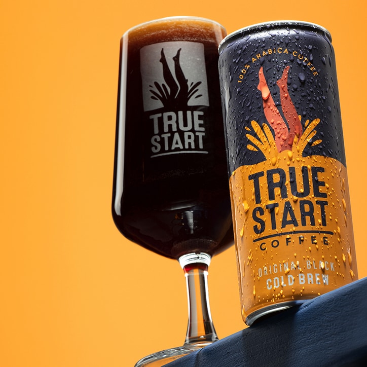 True Start Coffee Original Black Cold Brew Coffee Drink 250ml GOODS Holland&Barrett   