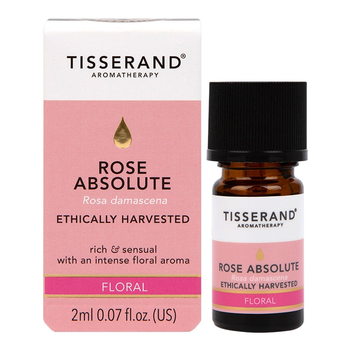 Tisserand Rose Absolute Ethically Harvested Pure Essential Oil 2ml GOODS Holland&Barrett   