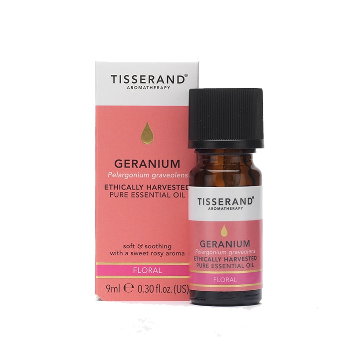 Tisserand Geranium Ethically Harvested Pure Essential Oil 9ml GOODS Holland&Barrett   