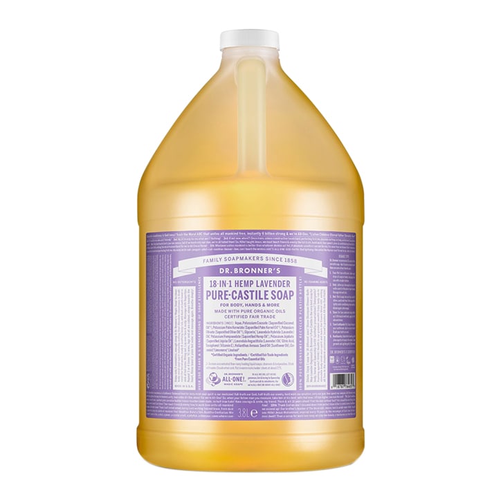 Dr Bronner's Lavender Pure-Castile Liquid Soap 3.79l GOODS Holland&Barrett   