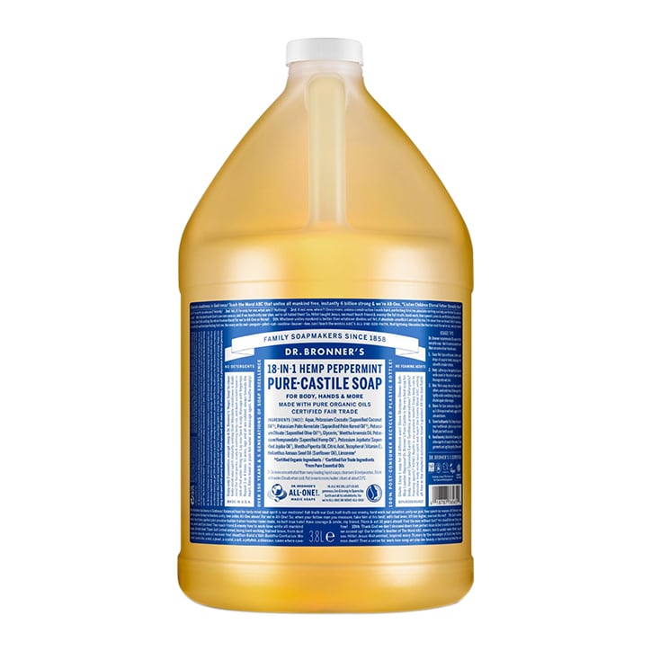 Dr Bronner's Peppermint Pure-Castile Liquid Soap 3.79l