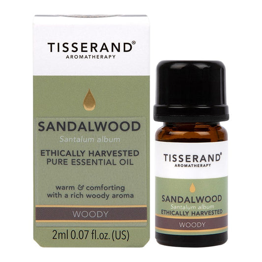 Tisserand Sandalwood Ethically Harvested Pure Essential Oil 2ml Pure Essential Oils Holland&Barrett   