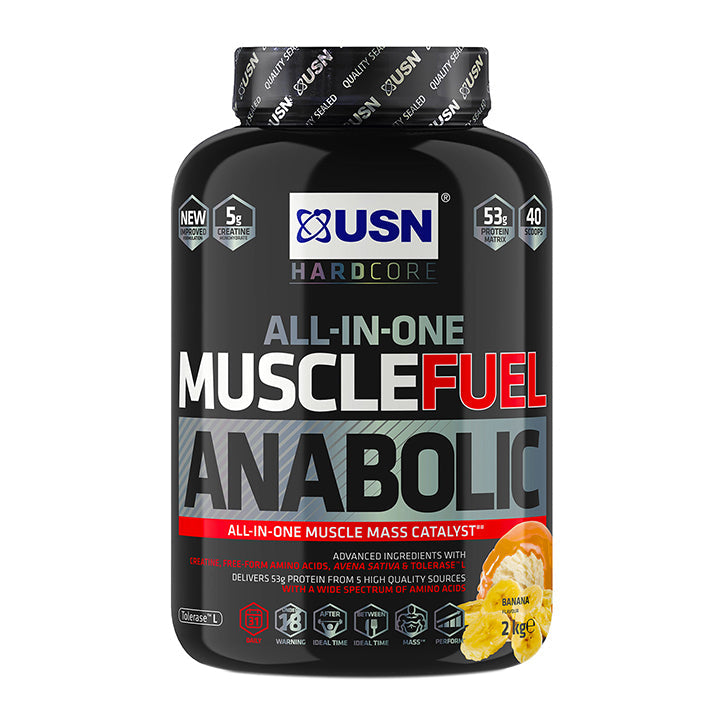 USN Muscle Fuel Anabolic All-In-One Shake Banana 2kg GOODS Holland&Barrett   