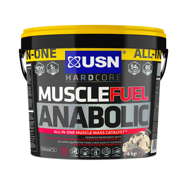 USN Muscle Fuel Anabolic All-In-One Shake Cookies & Cream 4kg GOODS Holland&Barrett   