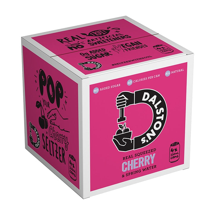 Dalston's Cherry Seltzer Multipack 4 x 330ml GOODS Holland&Barrett   