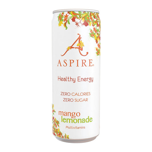 ASPIRE Healthy Energy Mango Lemonade 330ml Soft Drinks Holland&Barrett   