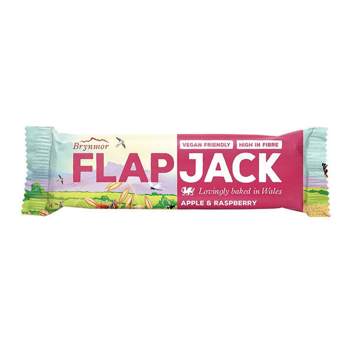 Brynmor Apple & Raspberry Flapjack 40g Flapjacks Holland&Barrett   