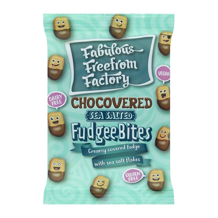 Fabulous Freefrom Factory Dairy Free Sea Salted Fudgee Bites 65g GOODS Holland&Barrett   