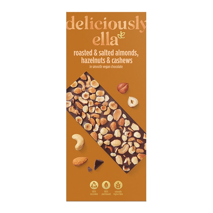 Deliciously Ella Mixed Nut Chocolate Bar 85g GOODS Holland&Barrett   