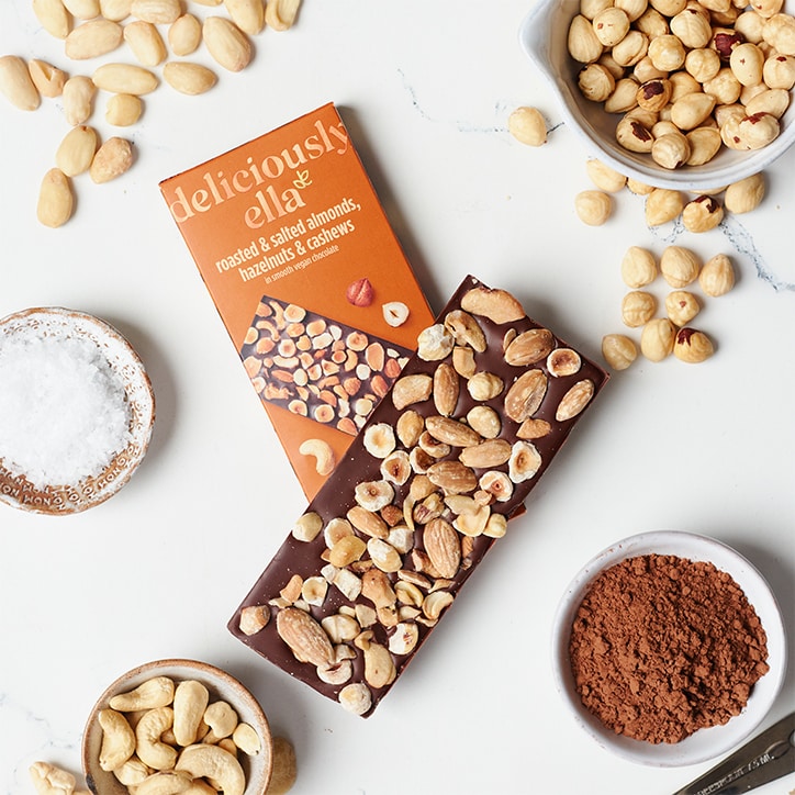 Deliciously Ella Mixed Nut Chocolate Bar 85g GOODS Holland&Barrett   