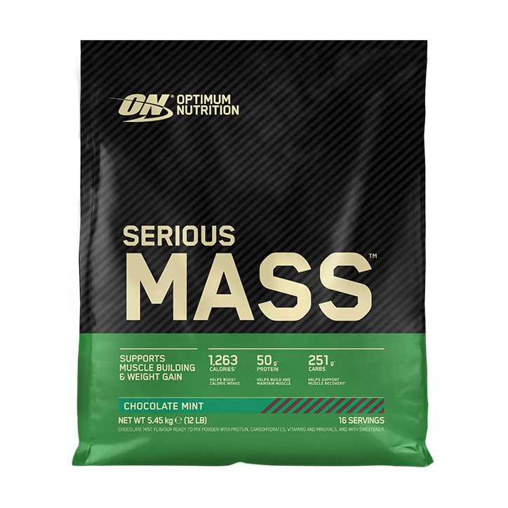 Optimum Nutrition Serious Mass Powder Chocolate Mint 5.5kg GOODS Holland&Barrett   