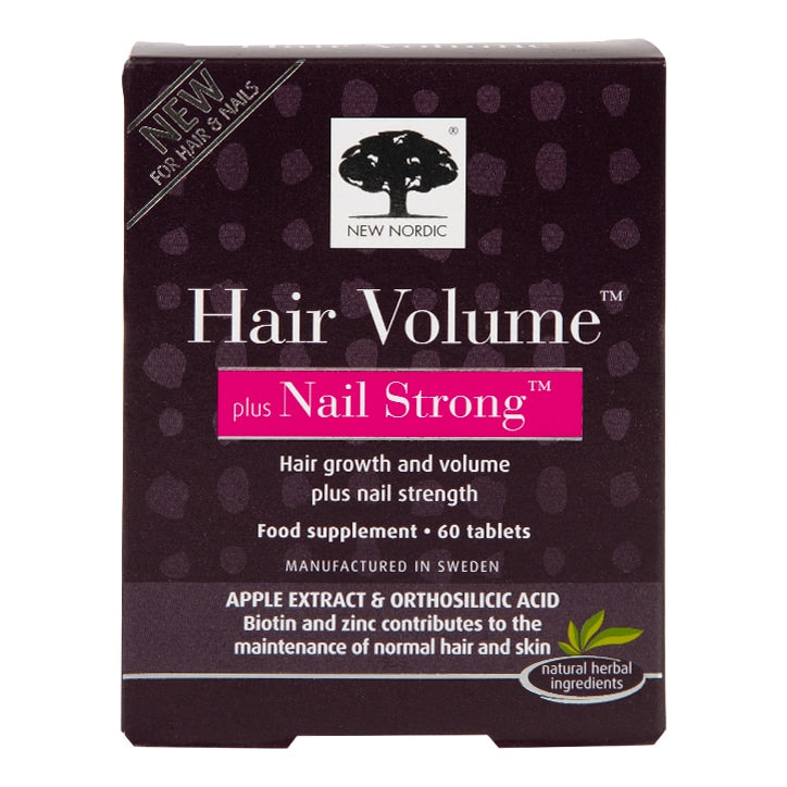 New Nordic Hair Volume with Nail Strong 60 Tablets GOODS Holland&Barrett   