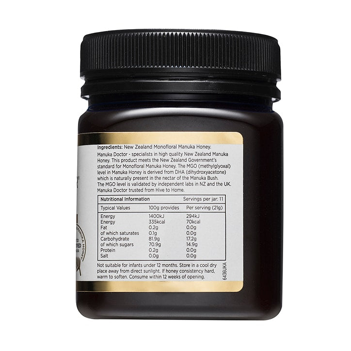 Manuka Doctor Premium Monofloral Manuka Honey MGO 240 250g GOODS Holland&Barrett   