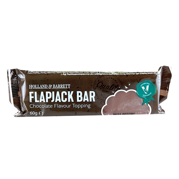 Holland & Barrett Chocolate Flavour Top Flapjack 60g GOODS Holland&Barrett   