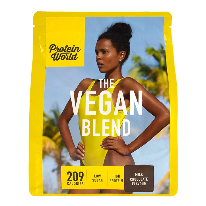 Protein World The Vegan Blend Chocolate Flavour 600g GOODS Holland&Barrett   