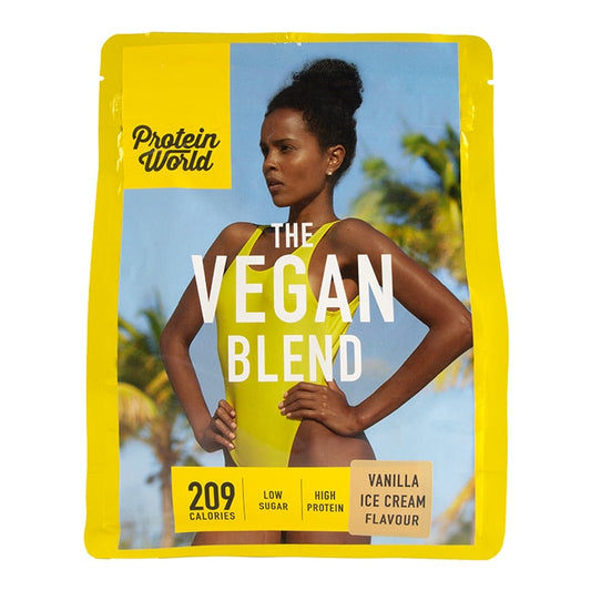 Protein World The Vegan Blend Vanilla Flavour 600g Meal Replacement Shakes Holland&Barrett   