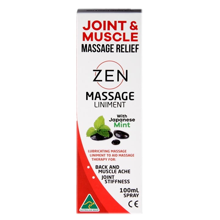 Zen Massage Liniment Joint & Muscle Relief Spray100ml Spray