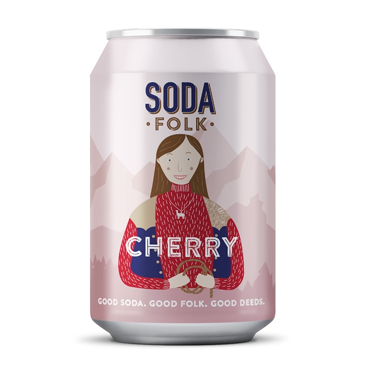 Soda Folk Cherry Soda 4 x 330ml