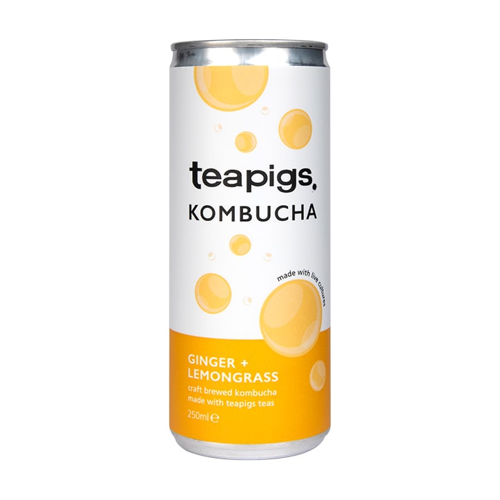 teapigs Lemongrass & Ginger Kombucha 250ml