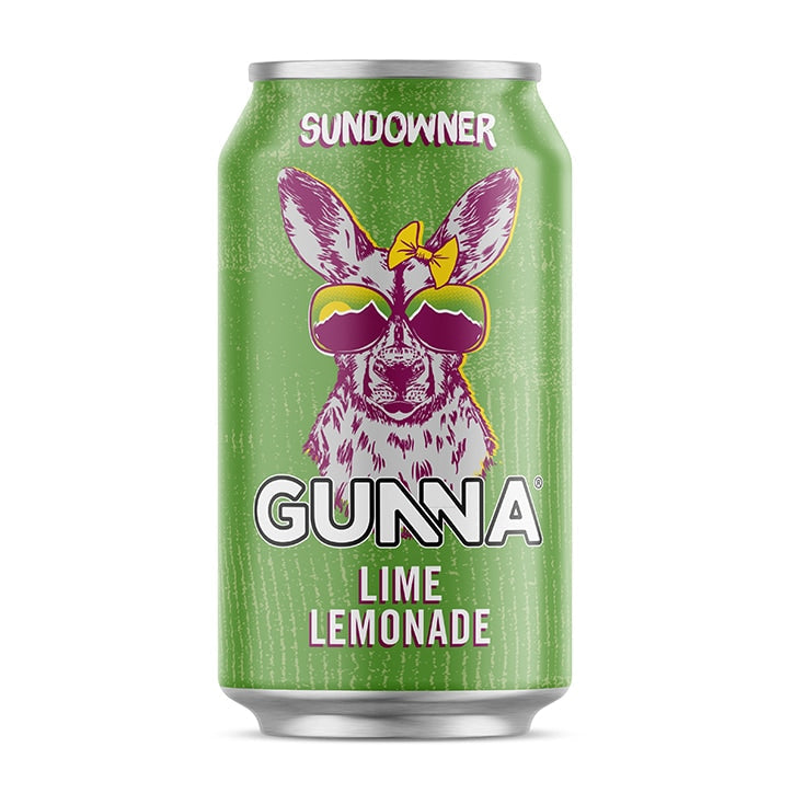 Gunna Sundowner Lemonade & Lime 4 x 330ml