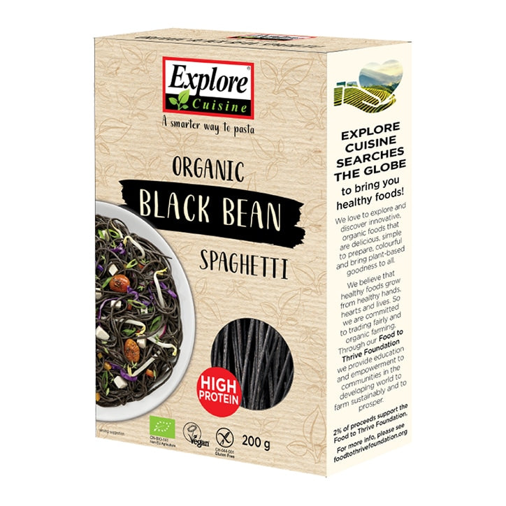 Explore Cuisine Organic Black Bean Spaghetti 200g GOODS Holland&Barrett   