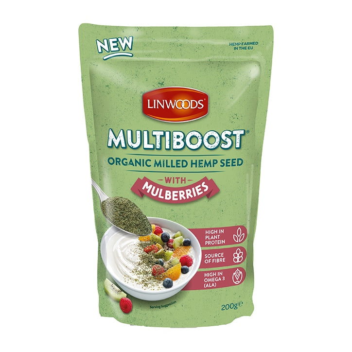 Linwoods Multiboost Organic Milled Hemp Seed with Mulberry 200g GOODS Holland&Barrett   