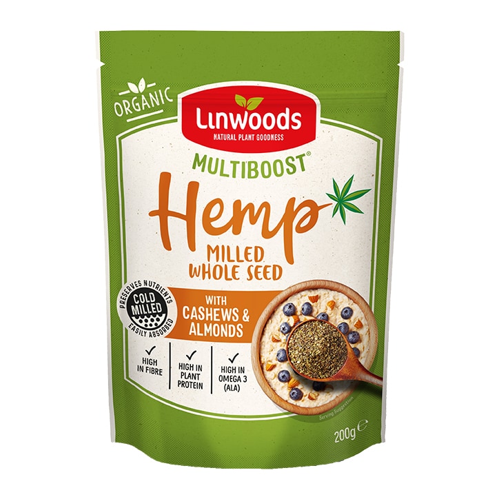 Linwoods Multiboost Organic Milled Hemp Seed with Mixed Nuts 200g Superfood Powders Holland&Barrett   