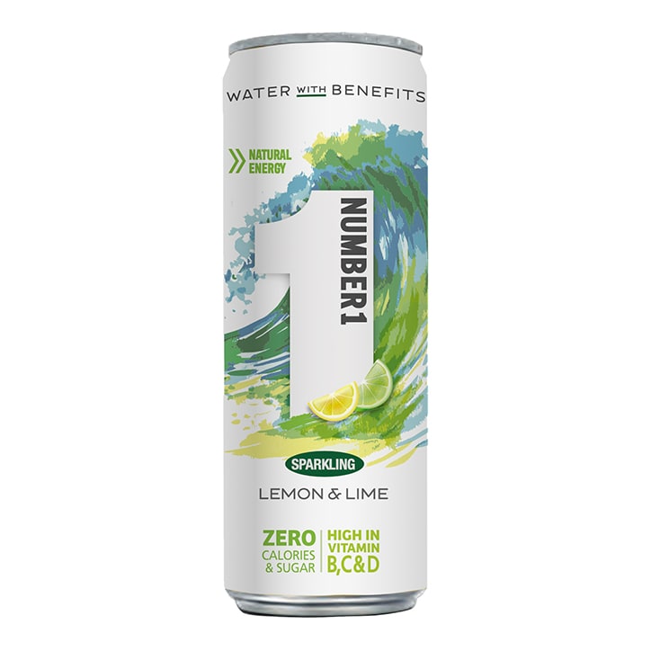 Number1 Vitamin Water Sparkling Lemon & Lime 250ml