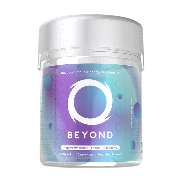 Beyond NRG - Energy & Focus Supplement Honeydew Melon, Grape & Raspberry 400g GOODS Holland&Barrett   