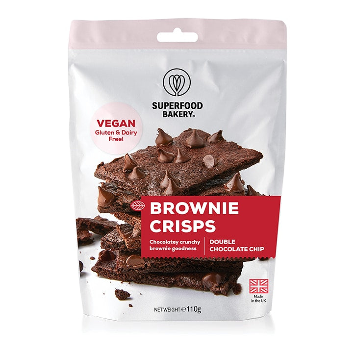 Superfood Bakery Brownie Crisps Double Choc Chip 110g