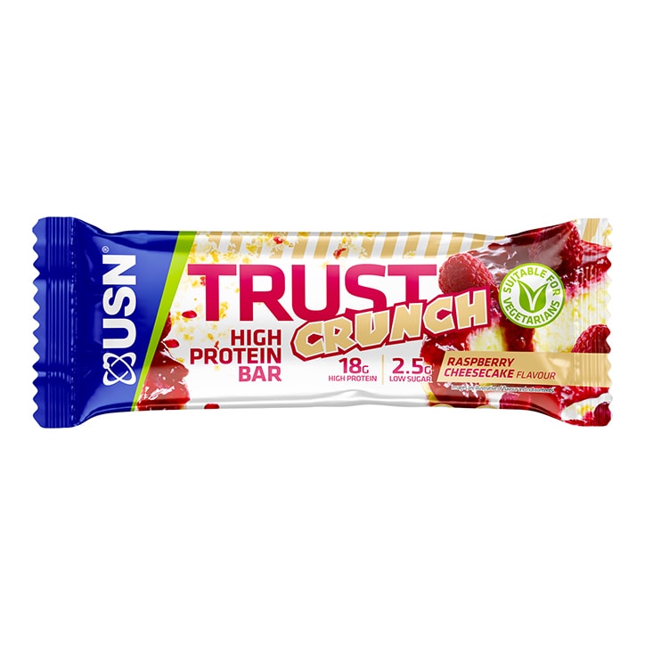 USN Trust Crunch Protein Bar Raspberry Cheesecake 60g GOODS Holland&Barrett   