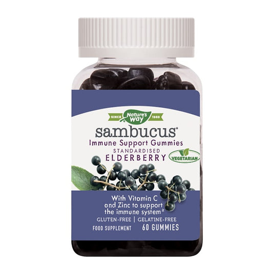 Nature's Way Sambucus Immune Support Adult 60 Berry Flavour Gummies Immune Support Supplements Holland&Barrett   