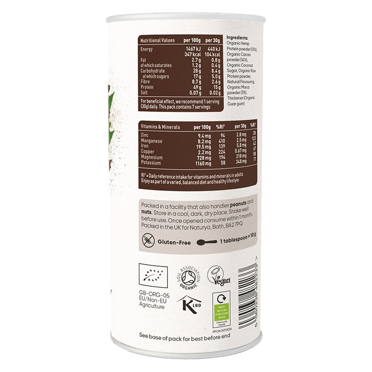 Naturya Organic Plant Superprotein Cacao Maca 210g