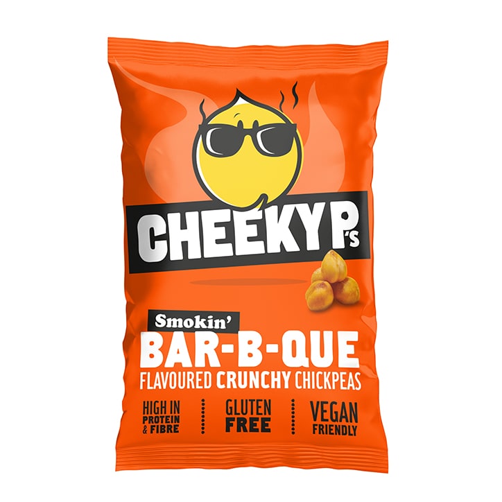 Cheeky P's Smokin' BBQ Crunchy Chickpeas 40g Crisps & Chips Holland&Barrett   